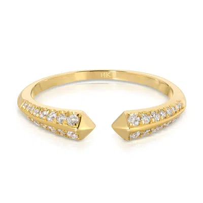 Maya Brenner Women's Gold Open Diamond Ring