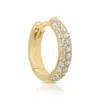 Maya Brenner Women's Gold Pavé Huggie In Gold
