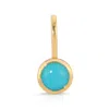 Maya Brenner Women's Gold Turquoise Dangle Charm In Blue