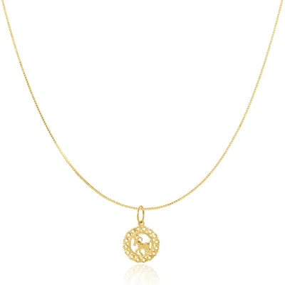 Maya Brenner Women's Gold Zodiac Necklace - Aries