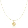 Maya Brenner Women's Gold Zodiac Necklace - Leo In Gold