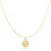Maya Brenner Women's Gold Zodiac Necklace - Sagittarius In Gold