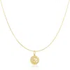Maya Brenner Women's Gold Zodiac Necklace - Scorpio In Gold