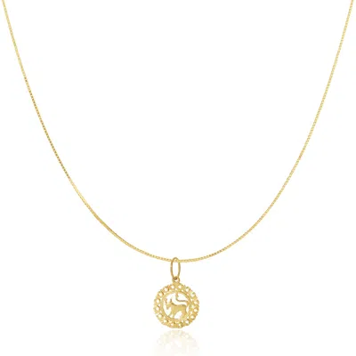 Maya Brenner Women's Gold Zodiac Necklace - Taurus