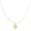 Maya Brenner Women's Gold Zodiac Necklace - Virgo In Gold