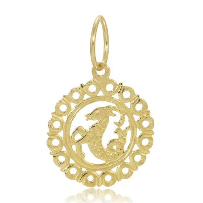 Maya Brenner Women's Gold Zodiac Pendant - Capricorn