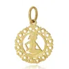 Maya Brenner Women's Gold Zodiac Pendant - Gemini In Gold
