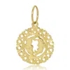 Maya Brenner Women's Gold Zodiac Pendant - Pisces In Gold