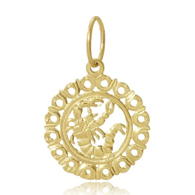 Maya Brenner Women's Gold Zodiac Pendant - Scorpio