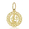 Maya Brenner Women's Gold Zodiac Pendant - Virgo In Gold