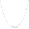 Maya Brenner Women's Mama Necklace - White Gold In Metallic