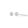 Maya Brenner Women's Mini Preppy Posts - White Gold In White