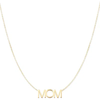 Maya Brenner Women's Mom Necklace - Yellow Gold