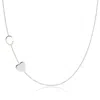 Maya Brenner Women's Monogram Necklace With Heart 14k White Gold - 16" In Metallic