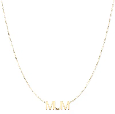 Maya Brenner Women's Mum Necklace - Yellow Gold