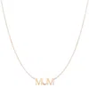 Maya Brenner Women's Mum Necklace Rose Gold In Gold