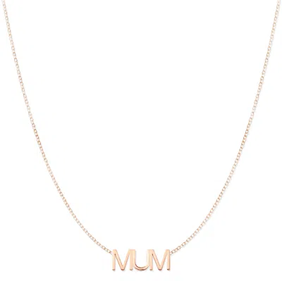 Maya Brenner Women's Mum Necklace Rose Gold