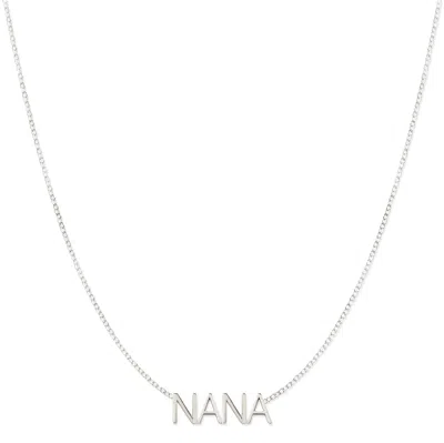 Maya Brenner Women's Nana Necklace - White Gold In Metallic