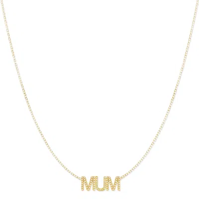 Maya Brenner Women's Pavé Mum Necklace - Yellow Gold