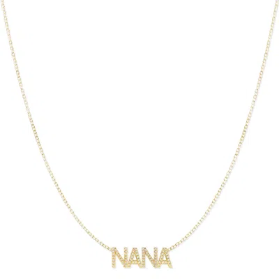 Maya Brenner Women's Pavé Nana Necklace - Rose Gold