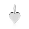 Maya Brenner Women's Silver Charm Pendant - Heart White Gold