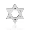 Maya Brenner Women's Silver Charm Stud - 14k White Gold - Star Of David In Silver