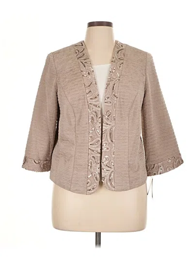 Maya Brooke Blazer Jacket In Brown