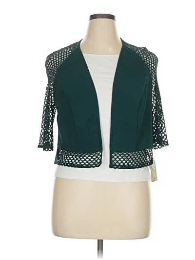 Maya Brooke Cardigan Sweater In Blue