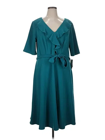 Maya Brooke Casual Dress In Blue