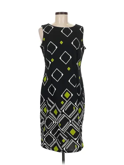 Pre-owned Maya Brooke Cocktail Dress In Black