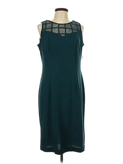 Pre-owned Maya Brooke Cocktail Dress In Blue