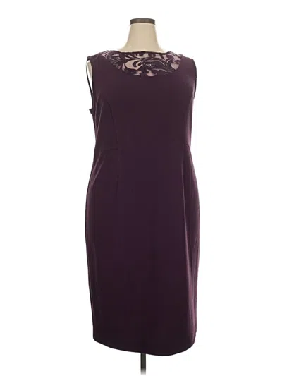 Maya Brooke Cocktail Dress In Burgundy