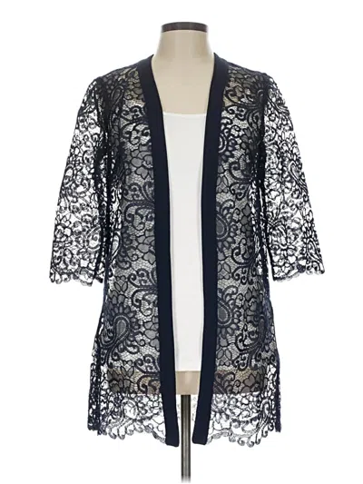 Pre-owned Maya Brooke Kimono In Blue