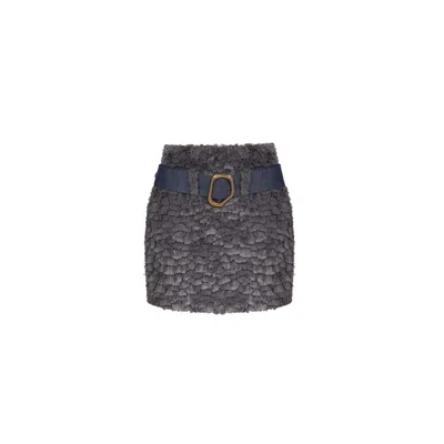 Mayamu Women's Lian - Grey Mini Skirt With Gaiters In Gray