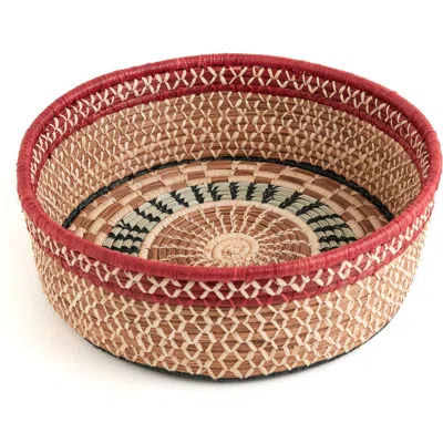 Mayan Hands Large Manuela Basket In Sand