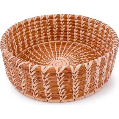 Mayan Hands Medium Nesting Basket In Sand