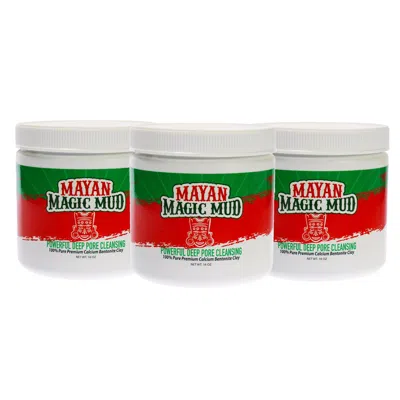 Mayan Magic Mud Powerful Deep Pore Cleansing Clay By  For Unisex - 16 oz Cleanser - Pack Of 3 In Multi