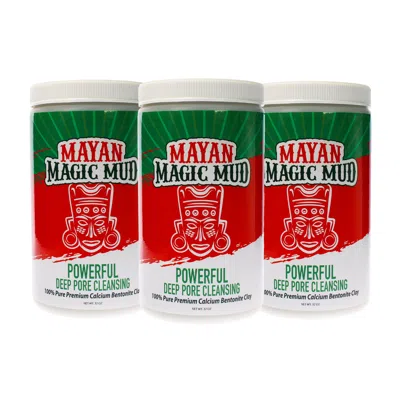Mayan Magic Mud Powerful Deep Pore Cleansing Clay By  For Unisex - 32 oz Cleanser - Pack Of 3 In Multi