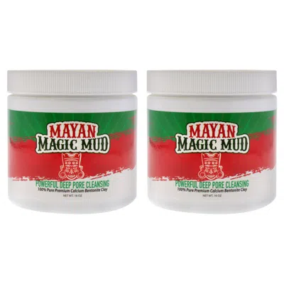 Mayan Magic Mud Powerful Deep Pore Cleansing Clay - Pack Of 2 By  For Unisex - 16 oz Cleanser In Transparent