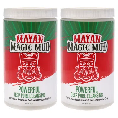 Mayan Magic Mud Powerful Deep Pore Cleansing Clay - Pack Of 2 By  For Unisex - 32 oz Cleanser In Transparent