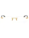 Maybach Eyewear Gold Horn/titanium Glasses In Neutral