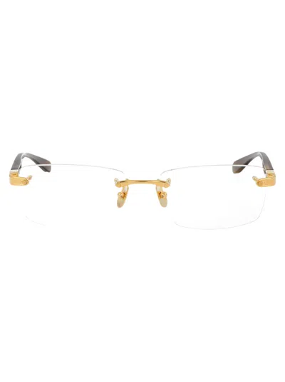 Maybach Eyewear Gold Horn/titanium Glasses In Neutral