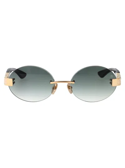 MAYBACH EYEWEAR MAYBACH EYEWEAR MELLOW GOLD - FORREST GREEN BEM/MOP/KARELIAN BIRCH BURR/EBONY TITANIUM SUNGLASSES