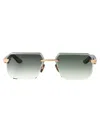 Maybach Eyewear Mellow Gold - Karelian Birch Burr/ebony/forrest Green Titanium Sunglasses In Gray