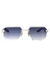 Maybach Eyewear Mellow Gold - Lacewood/ebony/deep Teal Ocean Madrone Titanium Sunglasses In Blue
