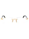 Maybach Eyewear Gold Titanium Glasses In Gold
