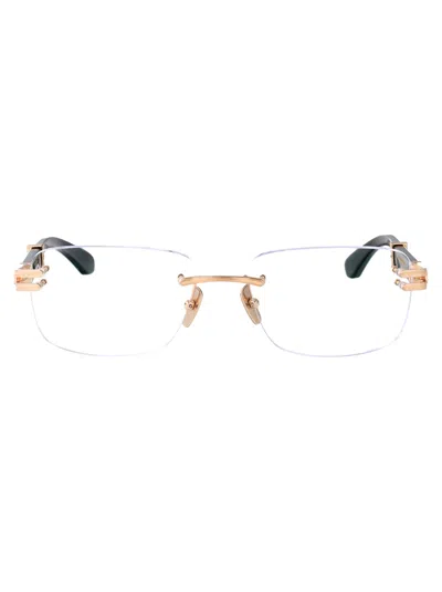 Maybach Eyewear Mellow Gold - White Marble Titanium Glasses
