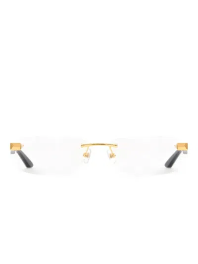 Maybach Eyewear Rimless Glasses In Gold