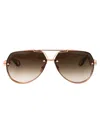 Maybach Eyewear Rose Gold Plated - Tiramisu Titanium Sunglasses In Brown