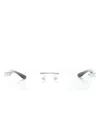 Maybach Eyewear The Artist Iii Rectangle-frame Glasses In Brown